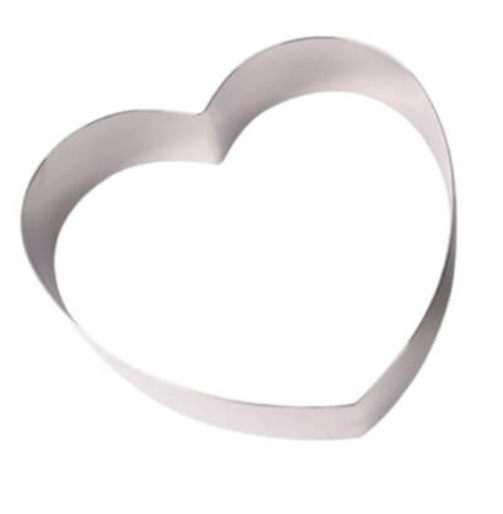 304 STAINLESS STEEL HEART-SHAPED CAKE MOLD SANNENG PT1464 SIZE 6 INCHES