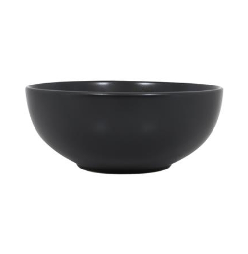 CERAMIC BOWL 7.5IN KECH LANZO BLACK
