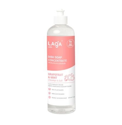 CONCENTRATED DISHWASHING LIQUID LAGA NATURAL 500ML GRAPEFRUIT AND MINT