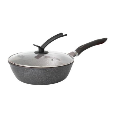 DEEP FRYING PAN WITH LID 28CM KECH KOREA CROWN IH
