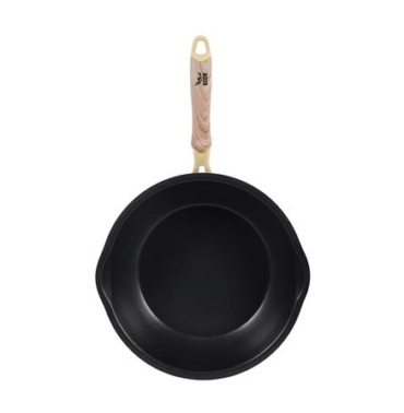 DEEP FRYING PAN WITH LID 28CM KECH ZIVA IH YELLOW
