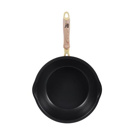 DEEP FRYING PAN WITH LID 28CM KECH ZIVA IH YELLOW