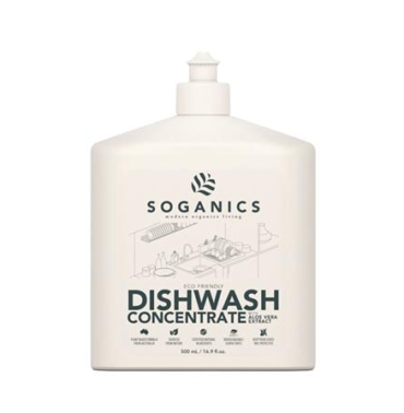 DISHWASHING LIQUID SOGANICS 500ML ALOE VERA