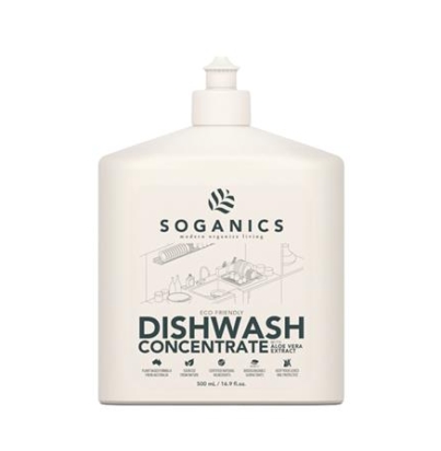 DISHWASHING LIQUID SOGANICS 500ML ALOE VERA