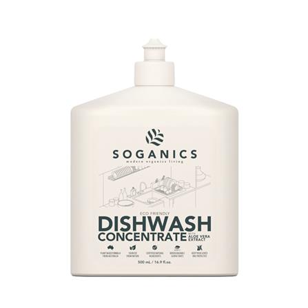DISHWASHING LIQUID SOGANICS 500ML ALOE VERA