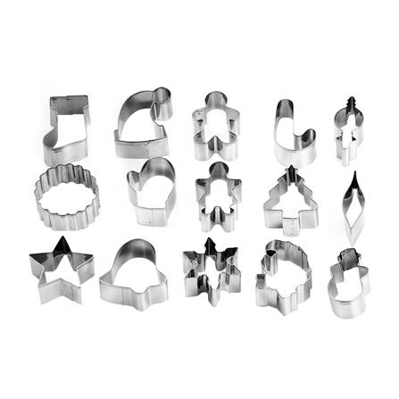 STAINLESS STEEL COOKIE CUTTER SET PENGUIN KSA18 15PCS